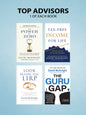 Four book covers by David McKnight on a light blue background